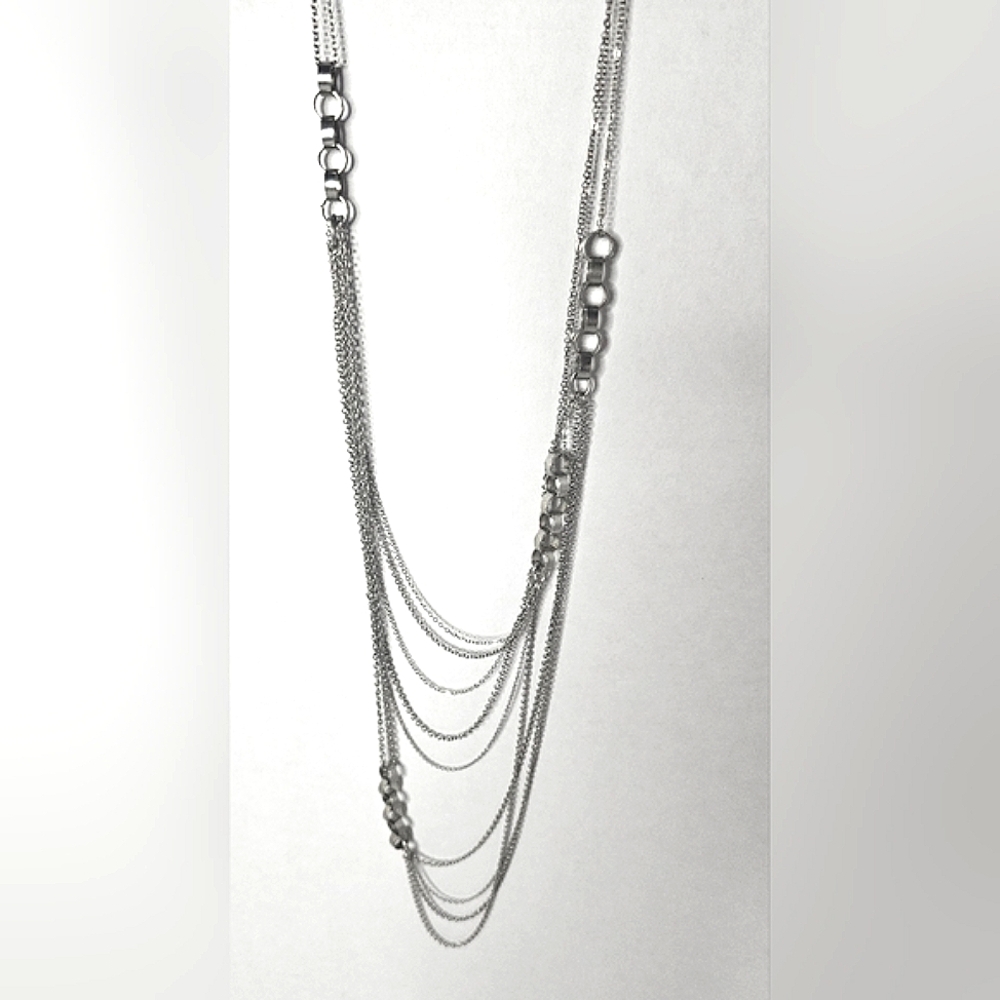 [Express] Asymmetrical Off Center Multi Layer Sil… - image 5